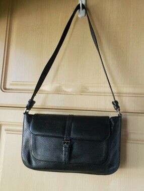 Classic Black Non Leather Shoulder Bag